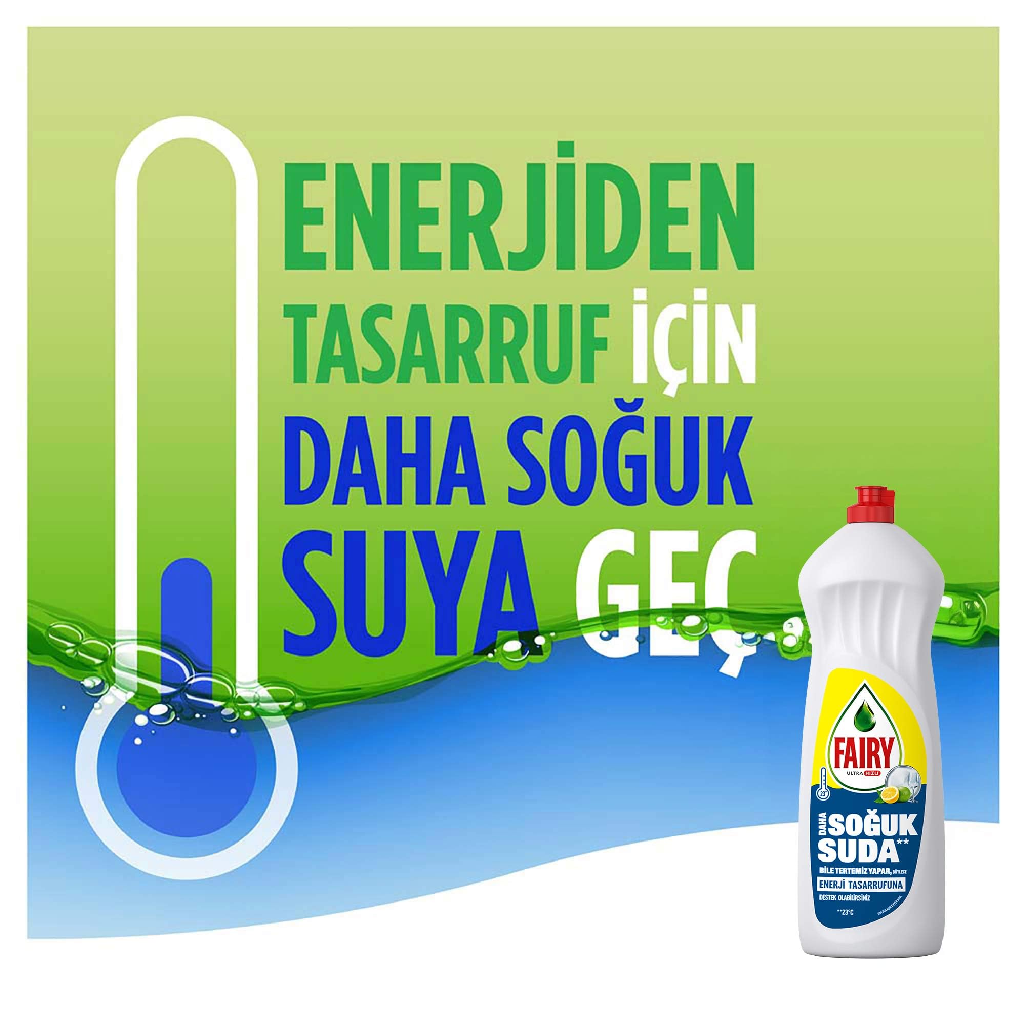 Fairy Temiz ve Ferah Sıvı Bulaşık Deterjanı 1000 ml Limon Kokulu