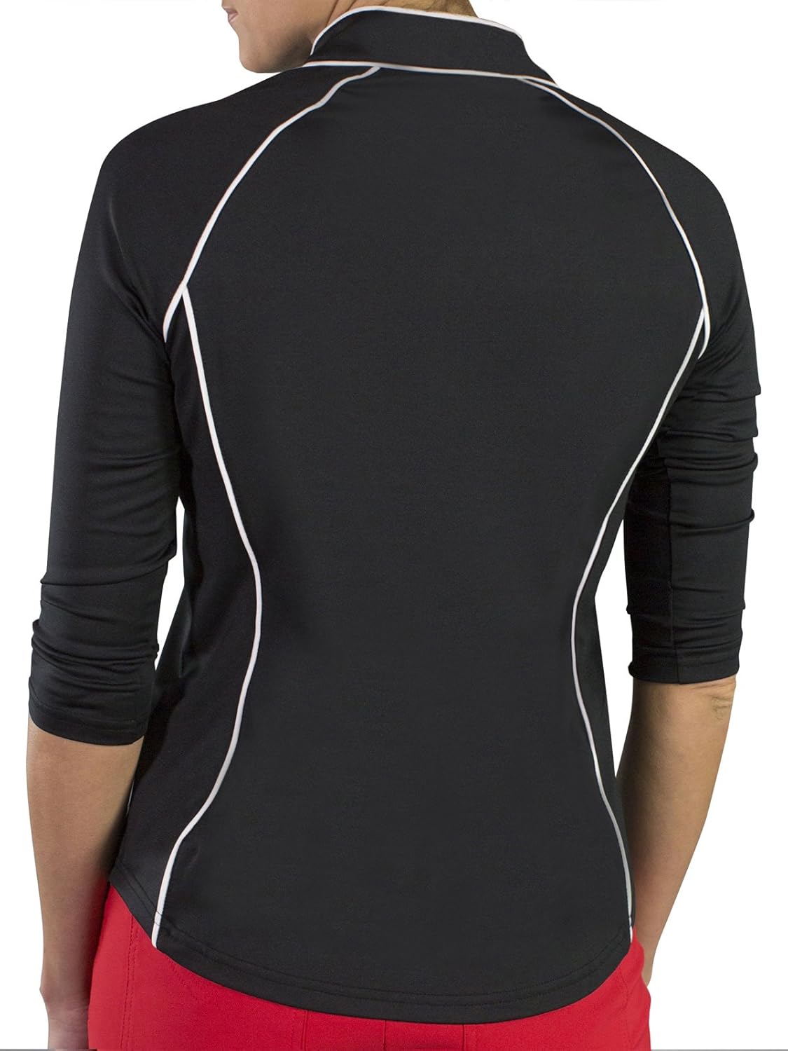 Jofit Women`s 3/4 Sleeve Mock - Black