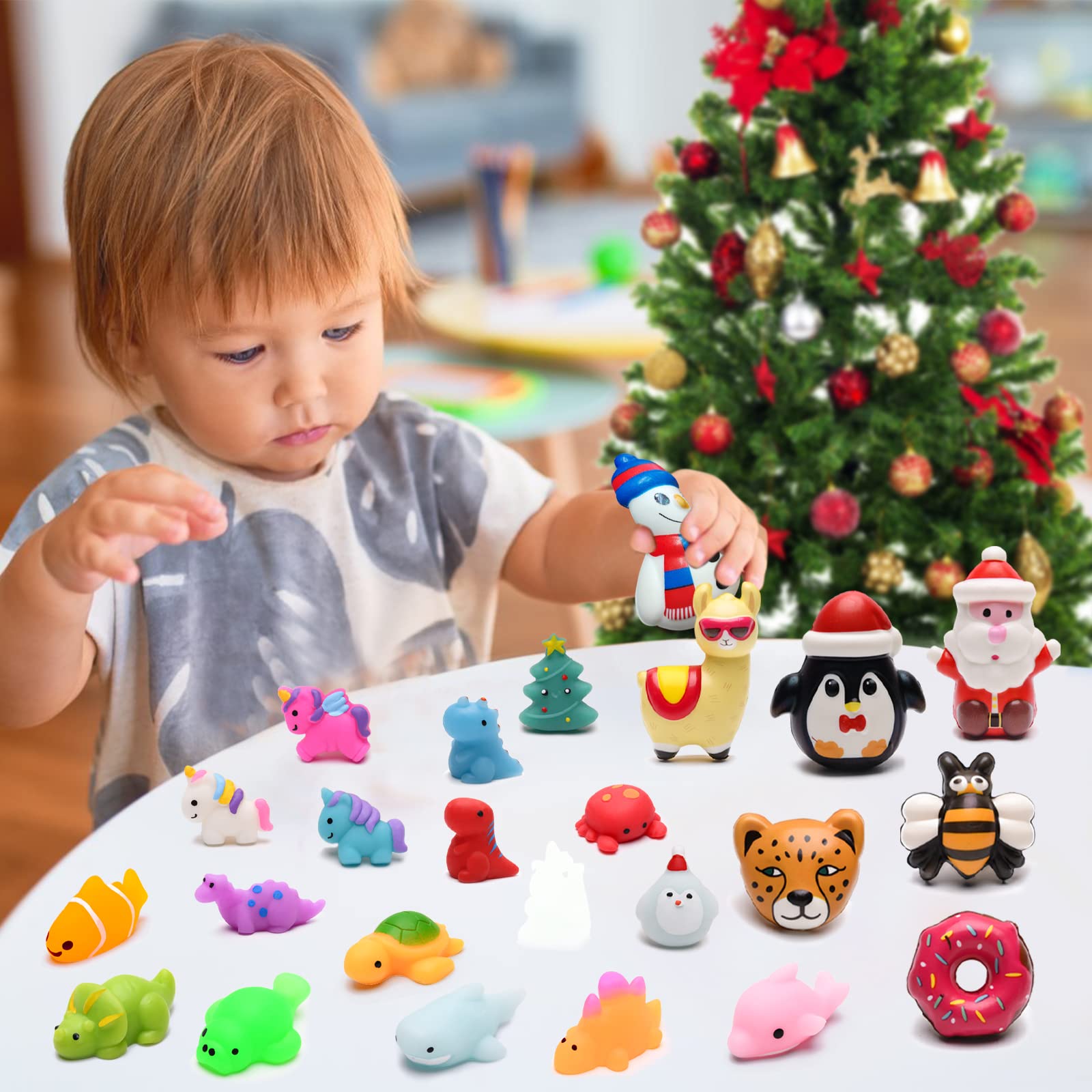 24 Pezzi Mochi Squishy Calendario Dell'Avvento 2025 – Conto Alla Rovescia Di Natale Con Sorprese Antistress Per Bambini - 2
