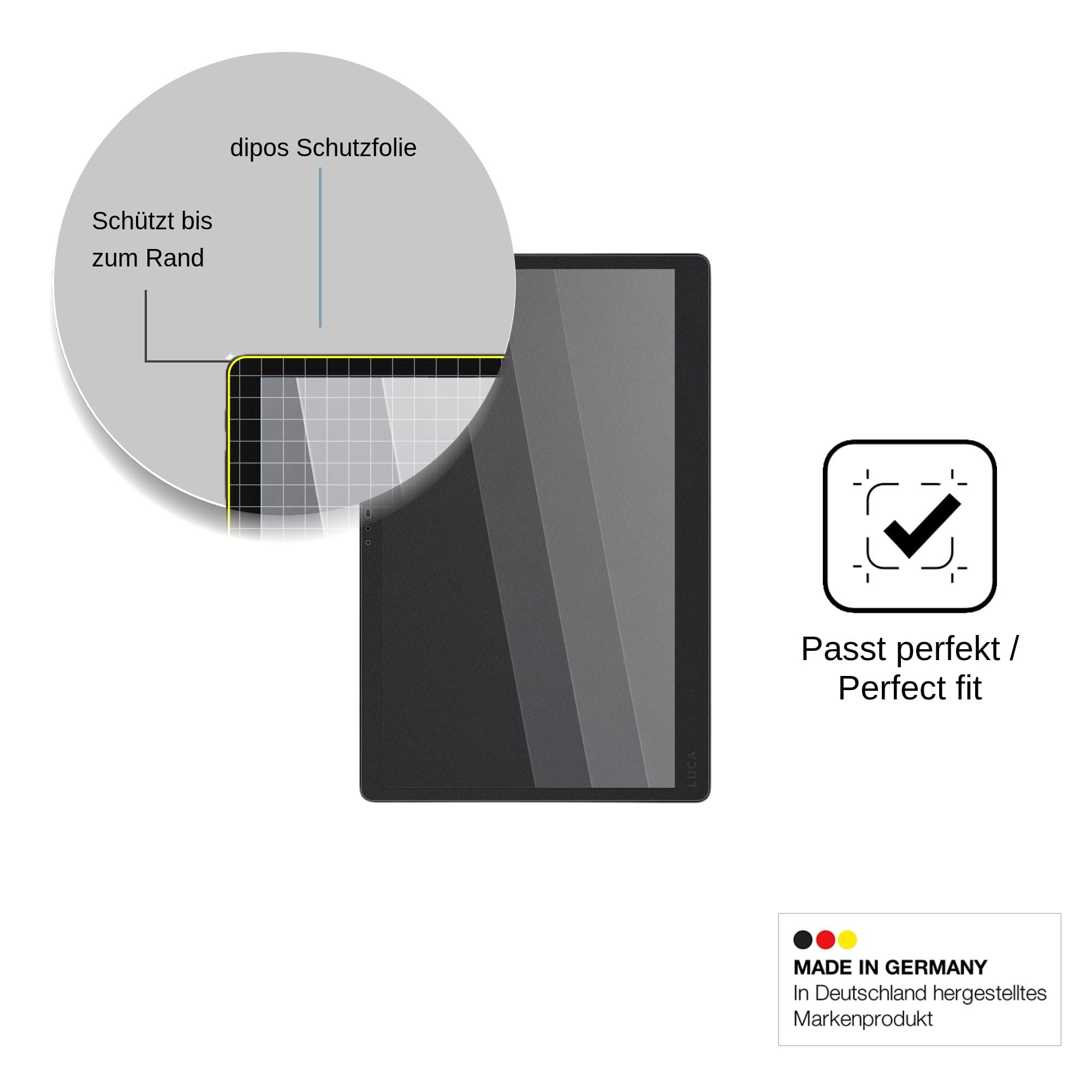 dipos Protector de Pantalla Antiespía para Iris Ohyama Luca TM15F1Q74-V1H