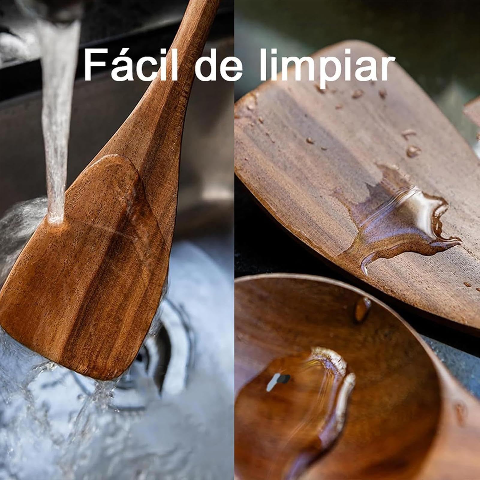 Set Di Utensili Per 8 Pezzi Spatole E Mestolo Resistente Al Calore E | Set Di Utensili Da Cucina In Legno Per Casa All Aperto BBQ Raduno Viaggio Festa Preparazione Del Cibo