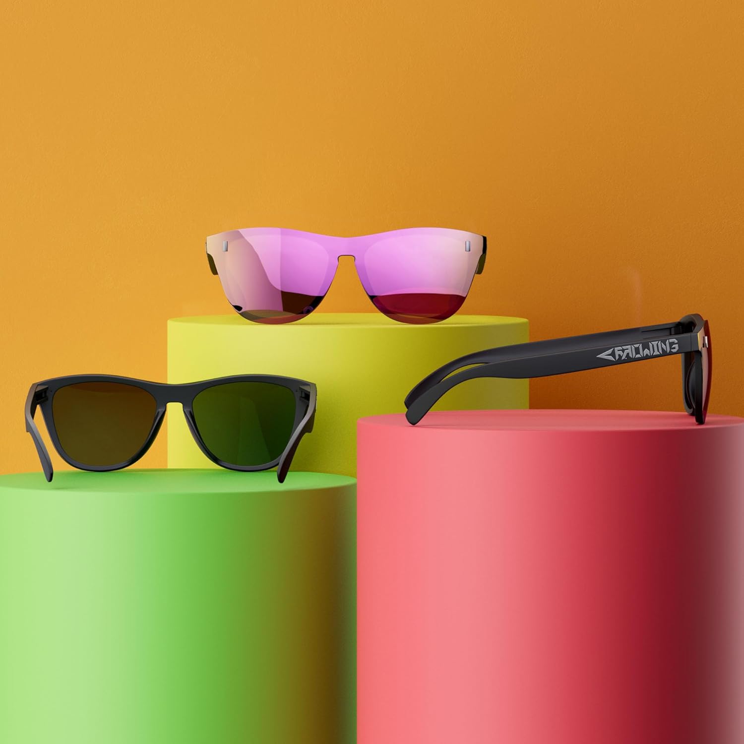 ROCKNIGHT Driving Fashion HD Polarized UV400 Protection Anti Glare Sunglasses TR90 Frame Lightweight Beach Hiking - Image 5