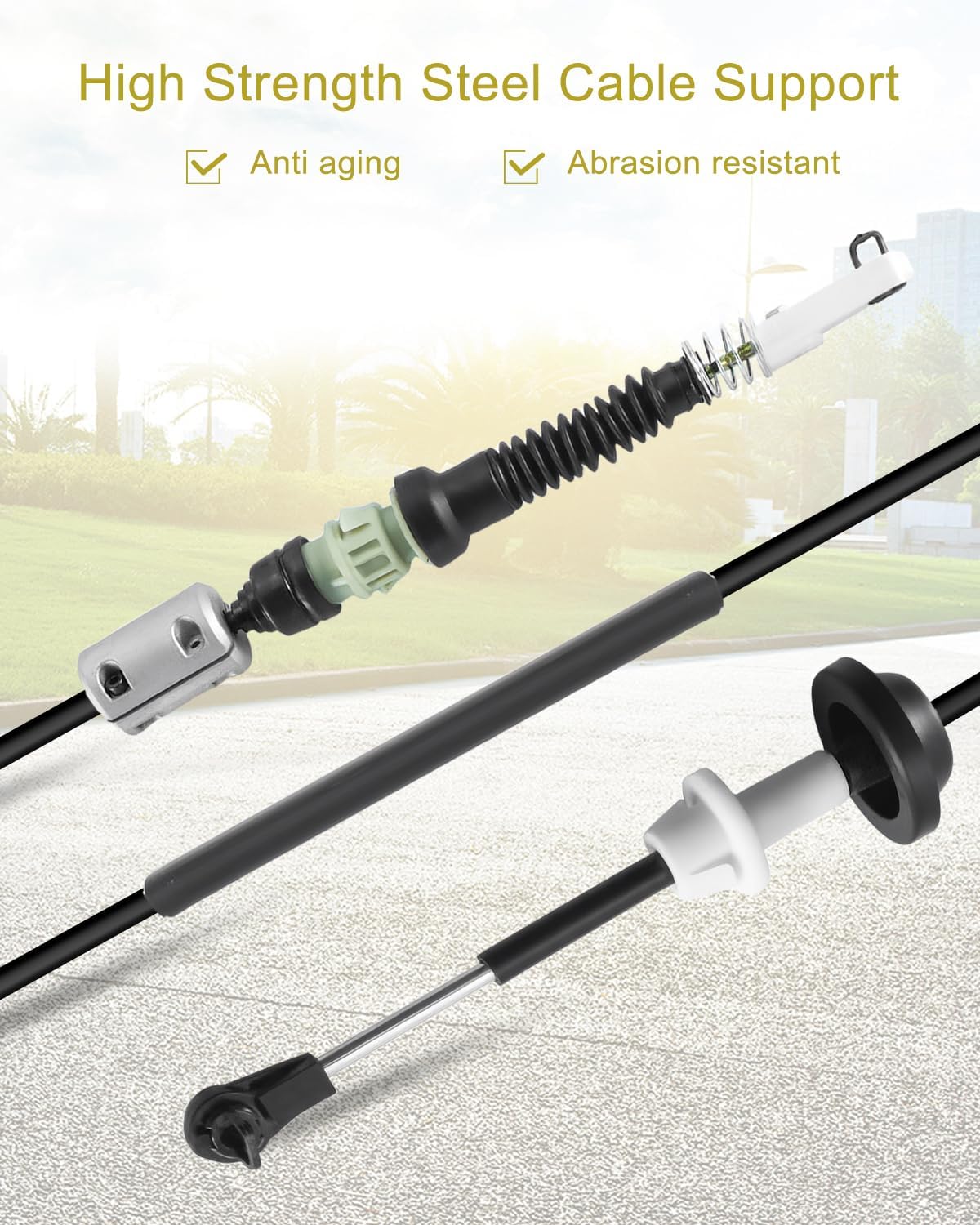 5133190AB Automatic Transmission Shifter Cable Fit for Dodge Grand Caravan Chrysler Town & Country 6 Cyl 3.3L 3.8L 2005-2007 Fit for Dodge Caravan 4 Cyl 2.4L 6 Cyl 3.3L 2005-2007 Replace 5133190AA