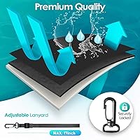 Vista 3 de Bolsa impermeable para teléfono móvil, color azul, adecuada para varios modelos de iPhone, excelente calidad sin afectar el control táctil