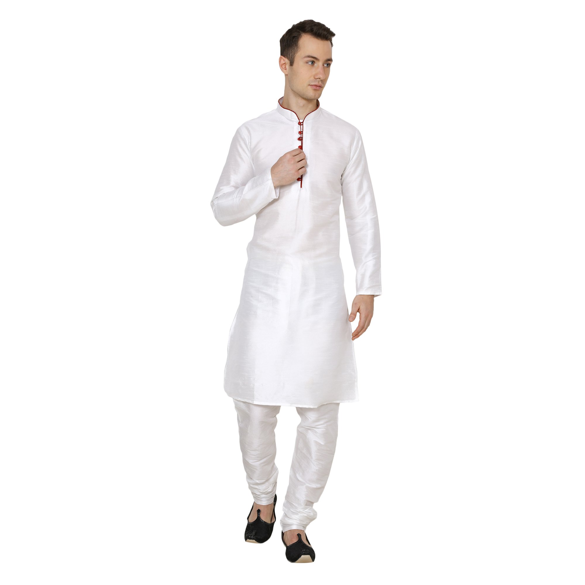royal kurta Mens Silk Blend Kurta Pyjama Set-picture-17
