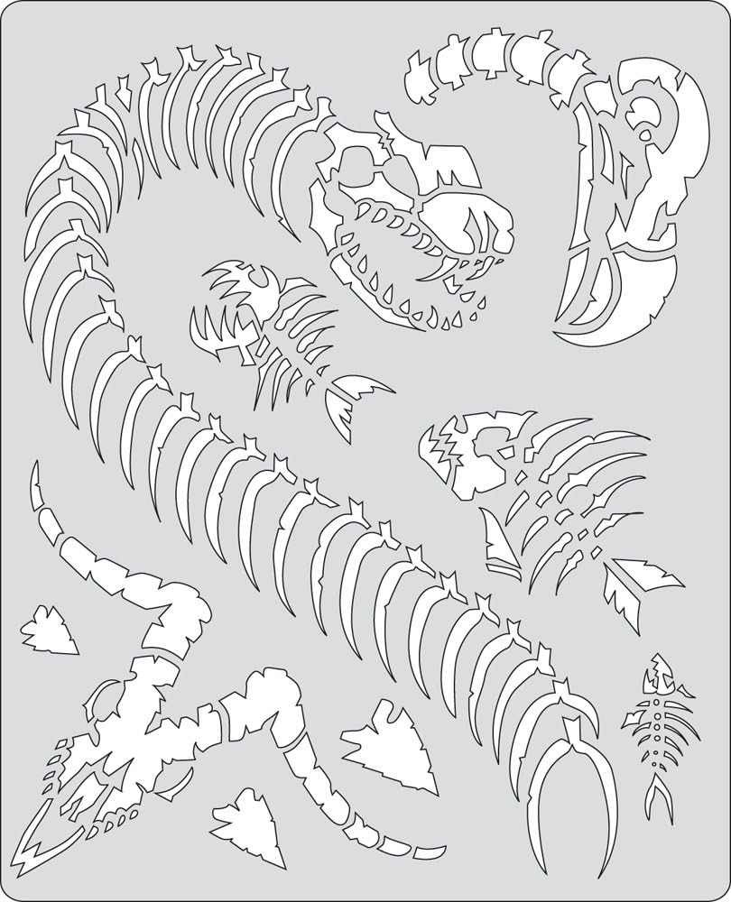 Artool Freehand Airbrush Templates, Curse Of Skull Petting Zoo