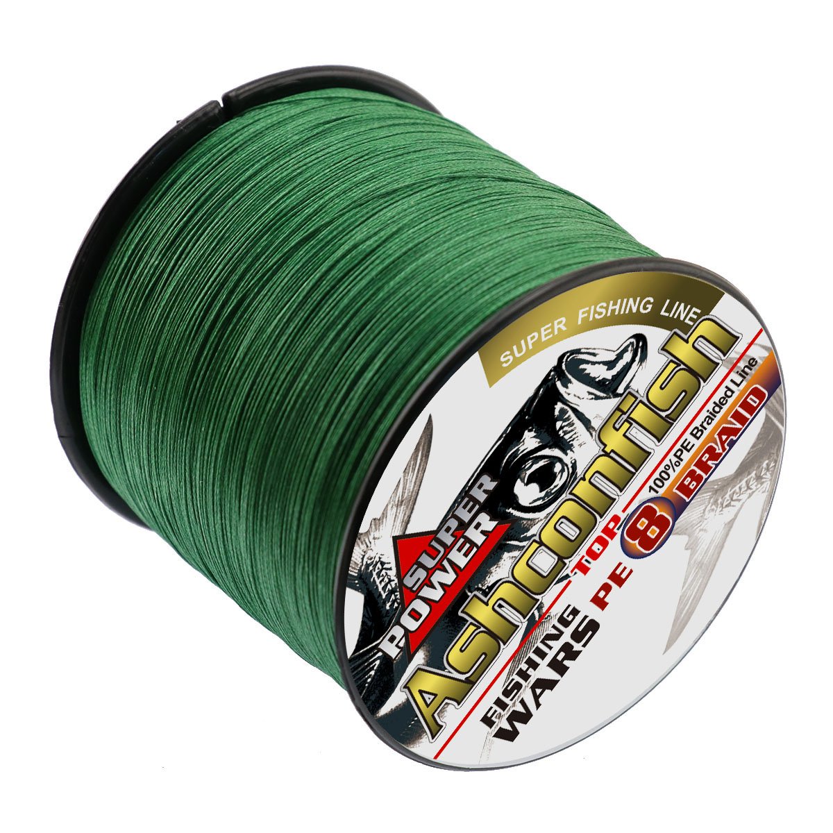 Ashconfish Braided Fishing Line-8 Strands Super Strong Fishing Wire 2000M/2187Yards-Abrasion Resistant Braided Lines-Incredible Superline-Zero Stretch-Superfine Diameter