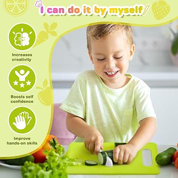 Children's Knife Set Safe Montessori Cooking Accessories for