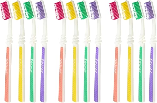 Flex - Paquete económico de cepillos de dientes manuales, filamentos multiniveles completos, cerdas suaves para limpieza profunda, diseñado para