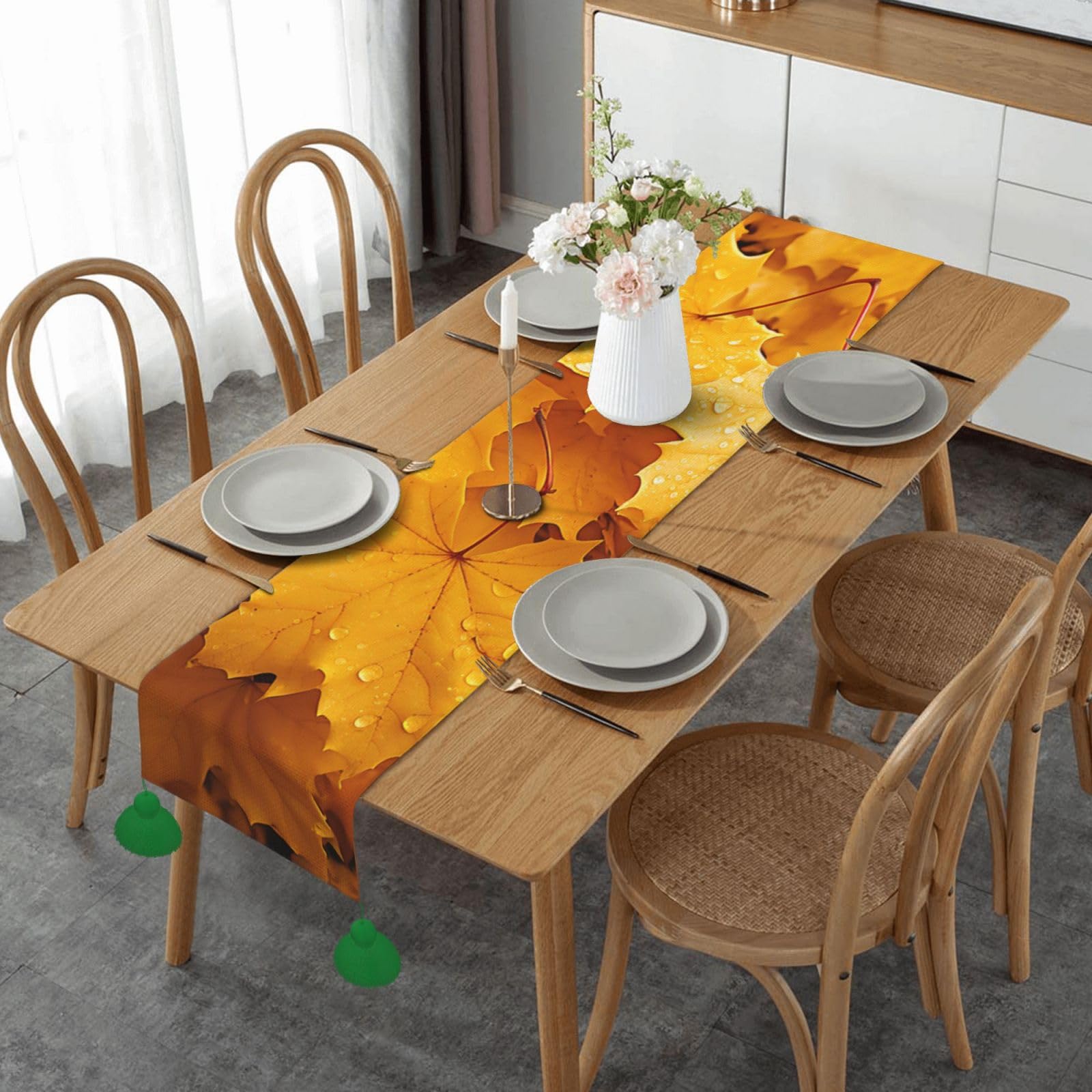 Chemin de table en coton lin pour protéger et décorer vos tables