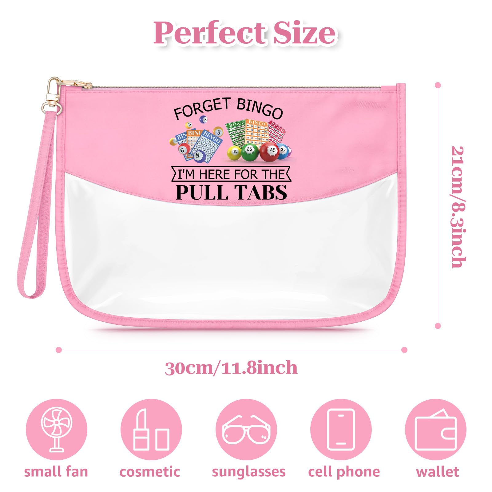 Sfodiary Bingo Game Gift Bingo Lover Makeup Bag for Women Casino Gambling Gift for Gambler Casino Lover Cosmetic Bag Friendship Christmas Birthday for Mom Aunt Sister Her Travel Toiletry Pouch