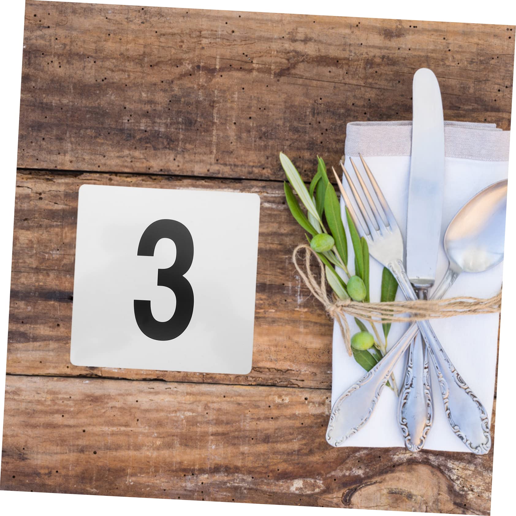 GLEAVI 2 Sätze Tischkarten für Hochzeiten und Veranstaltungen Nummern für Restaurant und Sitzplatzbeschriftung Robust und Ansprechend Gestaltet