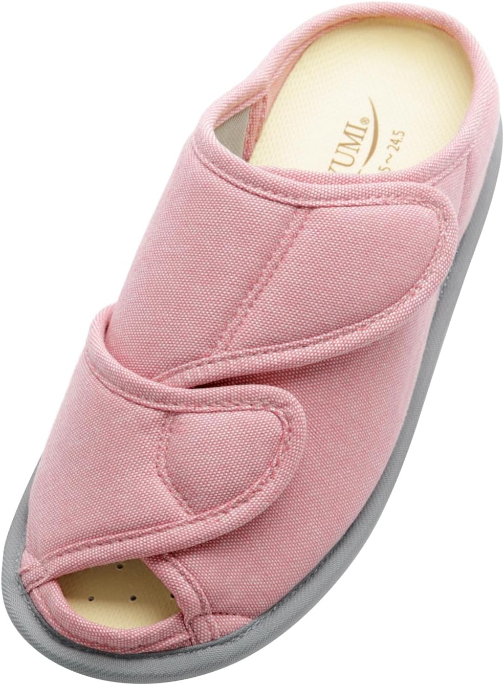 [徳武産業] 介護シューズ ケアシューズ あゆみ オープンフィット [自宅・施設用] 簡単着脱 フルオープン 履きやすい 蒸れない シニア 高齢者 転倒予防 上履き 足囲3E~5E 両足