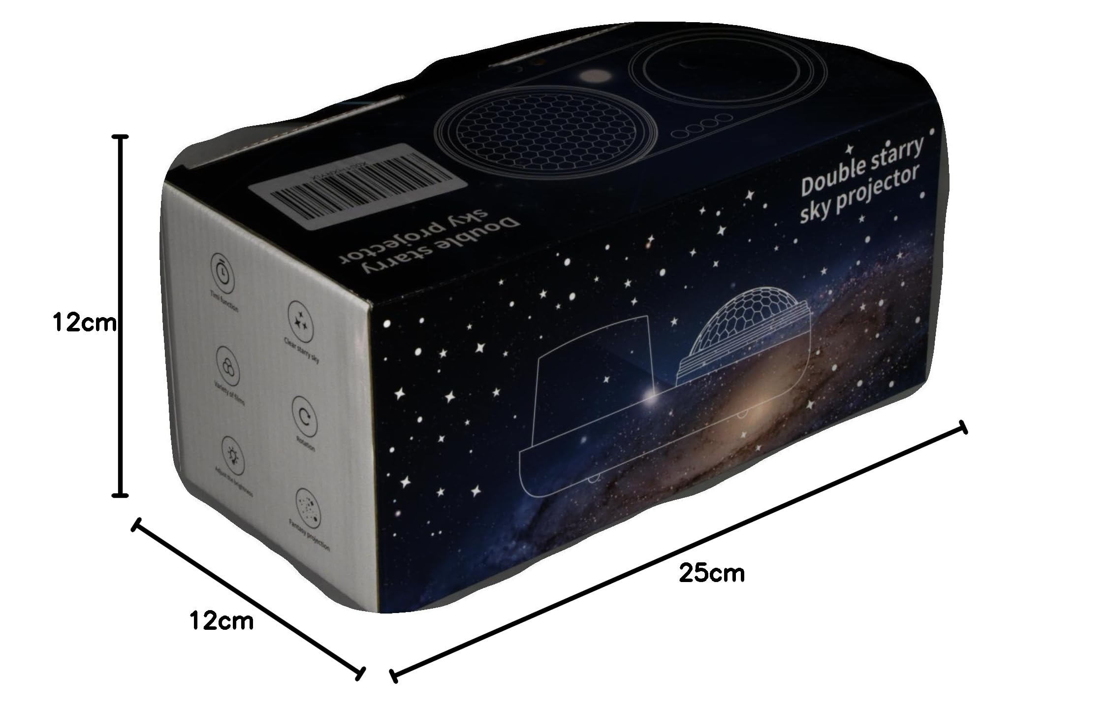 Lampara Proyector Estrellas - Doble Luz Nocturna Infantil Proyector Galaxia con Cable USB, Rotación de 360 Grados Proyector Bebe Planetario Proyector - 6 Juegos de Película