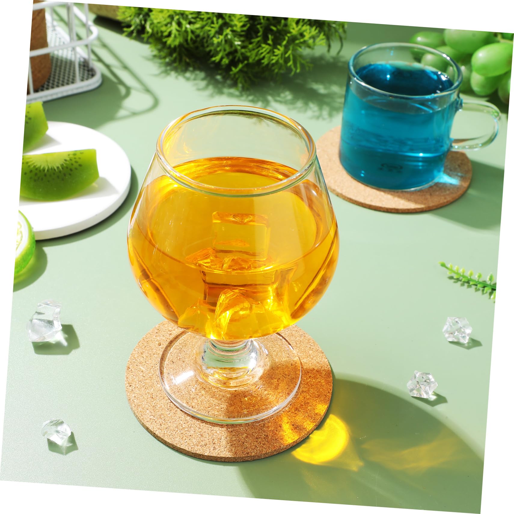 VICASKY 100 pièces Lot de Dessous de Liège Ronds Antidérapants et Isolants pour Boissons Protège-Table Léger et Résistant