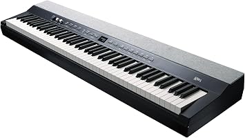 Kurzweil KaP1-88-Key Fully-Weighted Hammer Action Portable Digital Piano with 28 Flagship Voices + Power Supply + Sustain Pedal + ST-C1 Chrome Stand (Black)