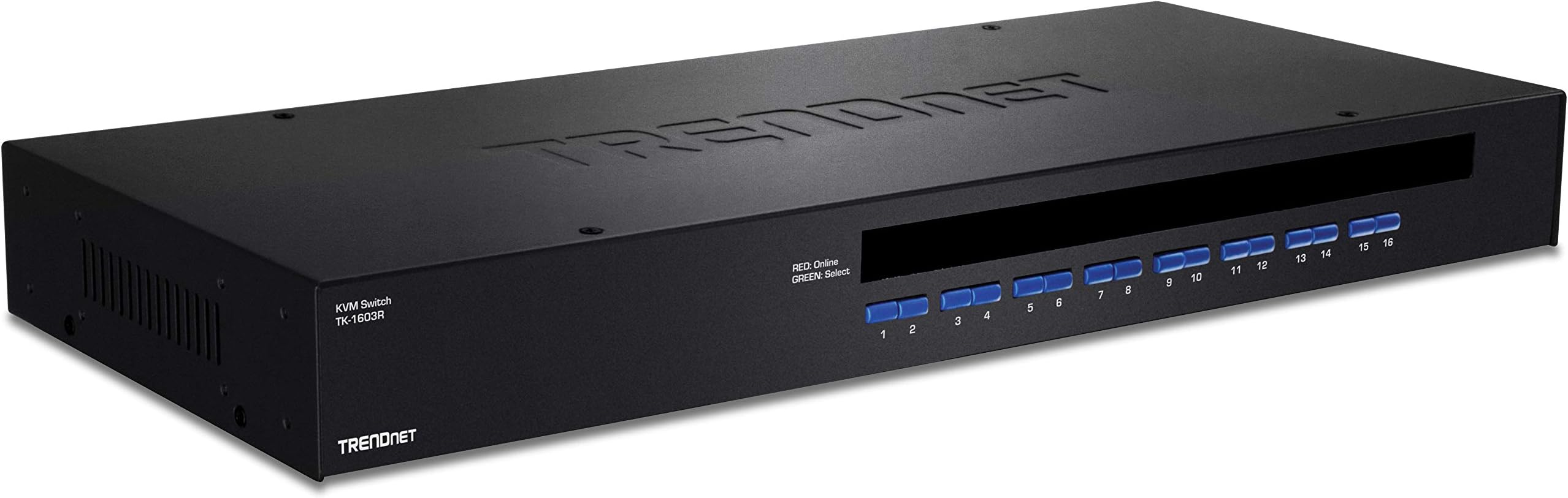 TRENDnet 16-Port Rack Mount USB KVM Switch, TK-1603R,NDAA/TAA Compliant