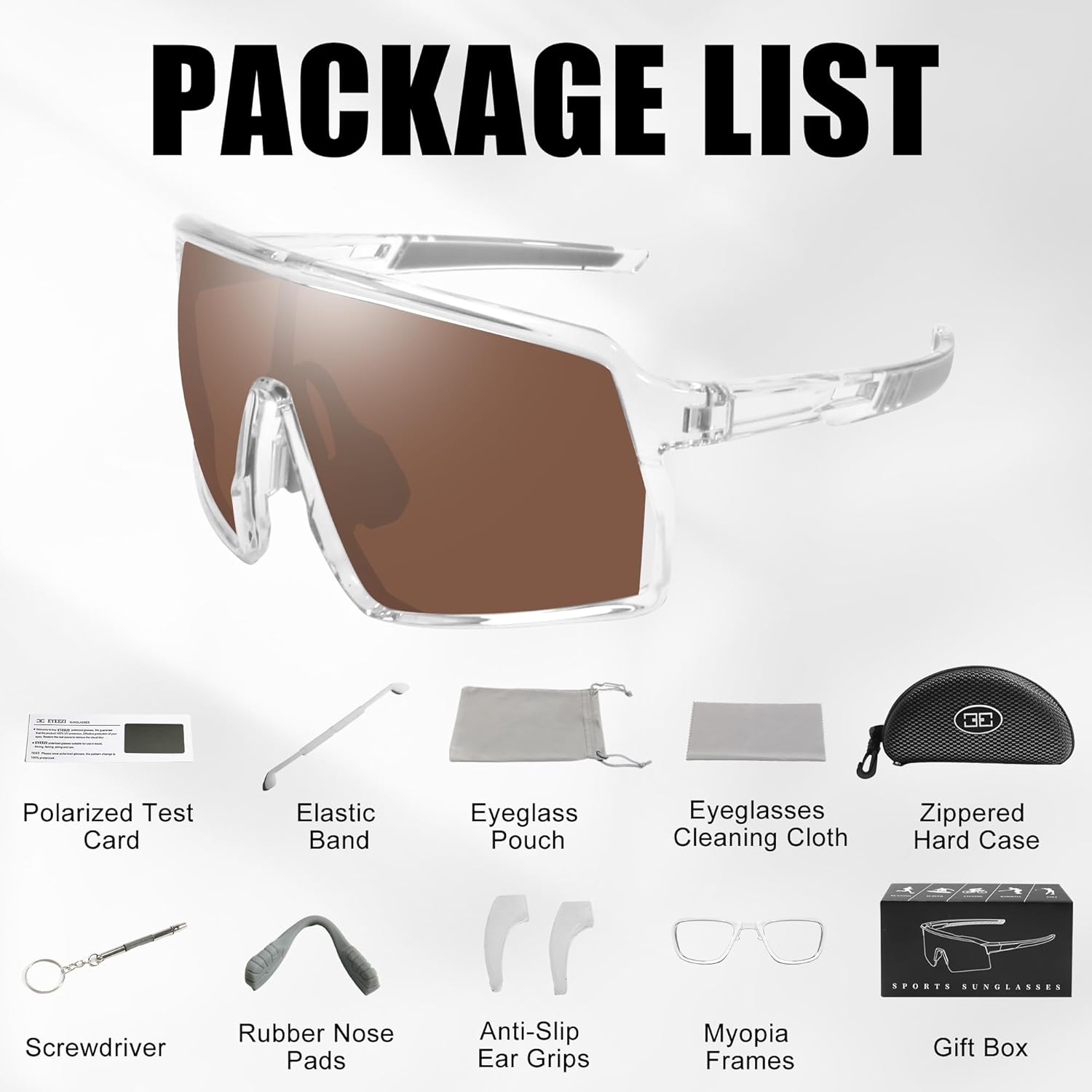 Polarized Sports Sunglasses UV Protection Ventilation Design Outdoor Sports Running Cycling Baseball Glasses for Men Women - Image 8