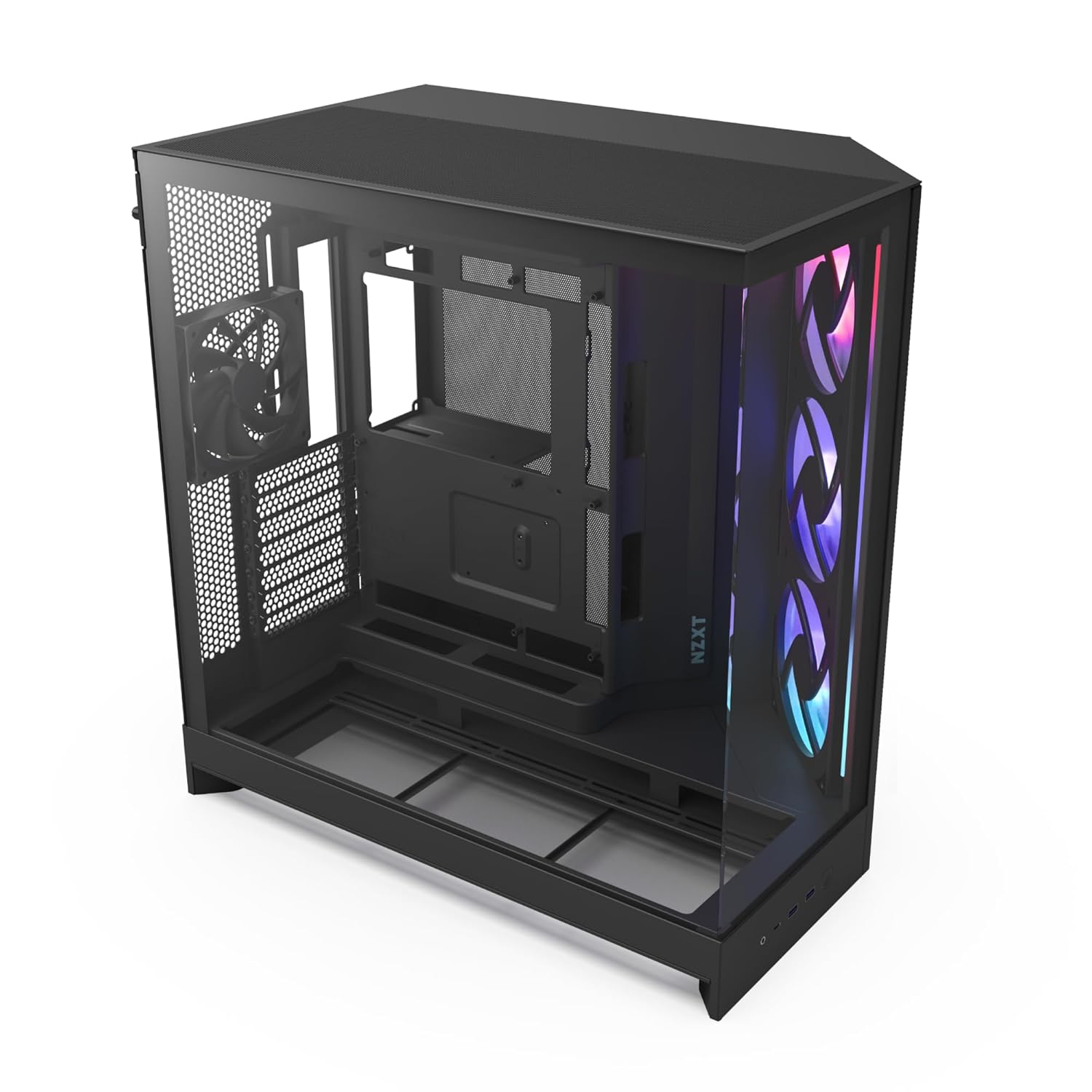 NZXT H9 Flow RGB (2025) Large Dual-Chamber Mid-Tower Computer Case/Gaming Cabinet – Black | Support E-ATX, Micro-ATX, Mini-ITX | Included 4 Fans – CM-H92FB-R1 NZXT H9 Flow RGB (2025) Large Dual-Chamber Mid-Tower Computer Case/Gaming Cabinet – Black | Support E-ATX, Micro-ATX, Mini-ITX | Included 4 Fans – CM-H92FB-R1