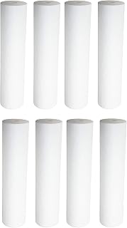 CFS – 8 Pack Polypropylene Sediment Water Filter Cartridges Compatible with GE GXWH04F, GE HOUSEHOLD Pre-Filtration System Models – Replacement Filter Cartridge – Universal 10" Cartridge – 5 Micron
