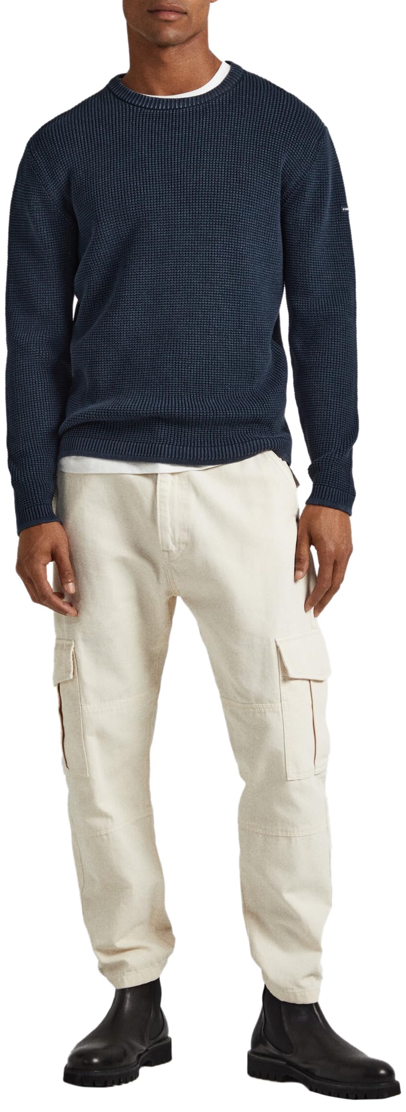 Pepe Jeans Col Ras du Cou Dean Pull-Over Homme