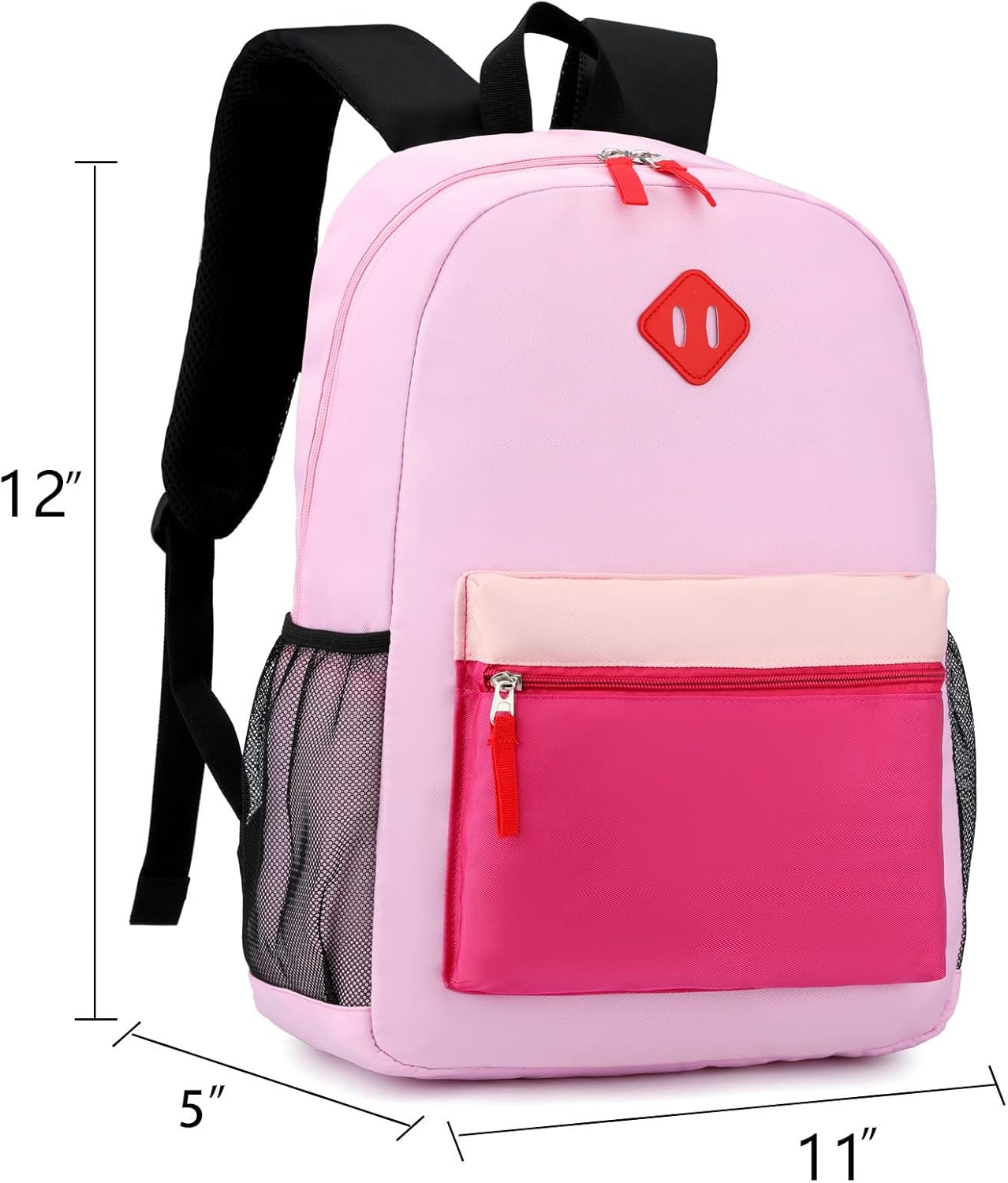 Toddler Backpack,12inch Preschool Backpack for Kids Boys and Girls 2-4 Kindergarten Preschool Bookbag with Chest Buckle (Purple Pink, Small) - Image 2