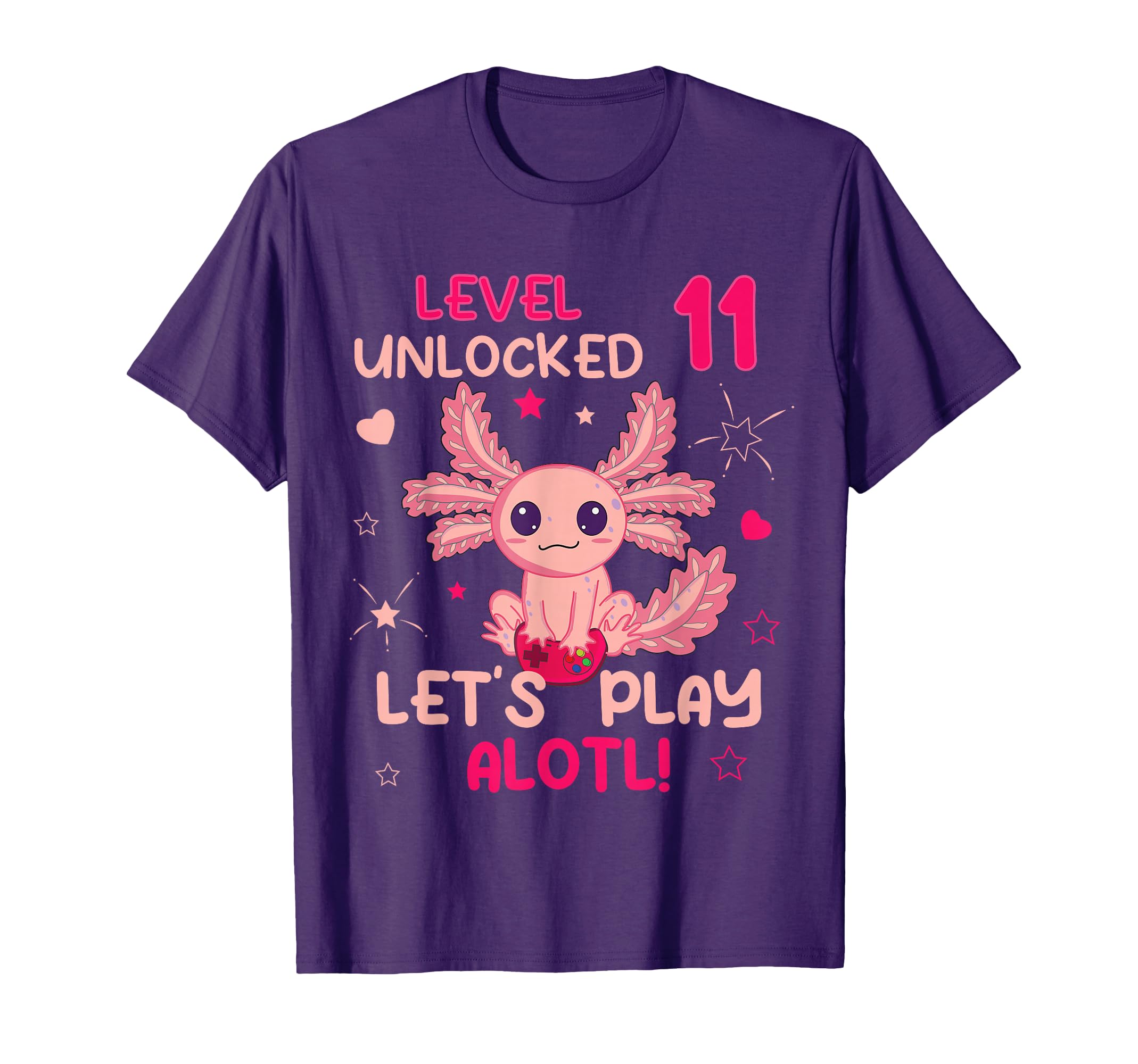 11 Year Old Axolotl Lover 11th Birthday Shirt Boys Girls T-Shirt