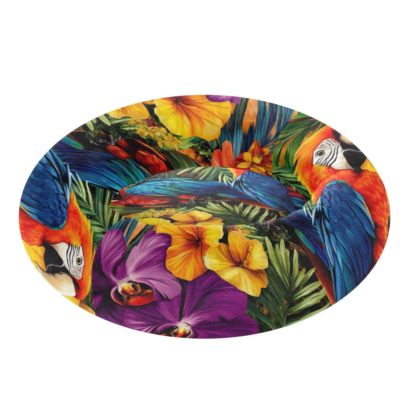 Lit pour chien tropical antidérapant panier apaisant taille M pour petit et moyen chien