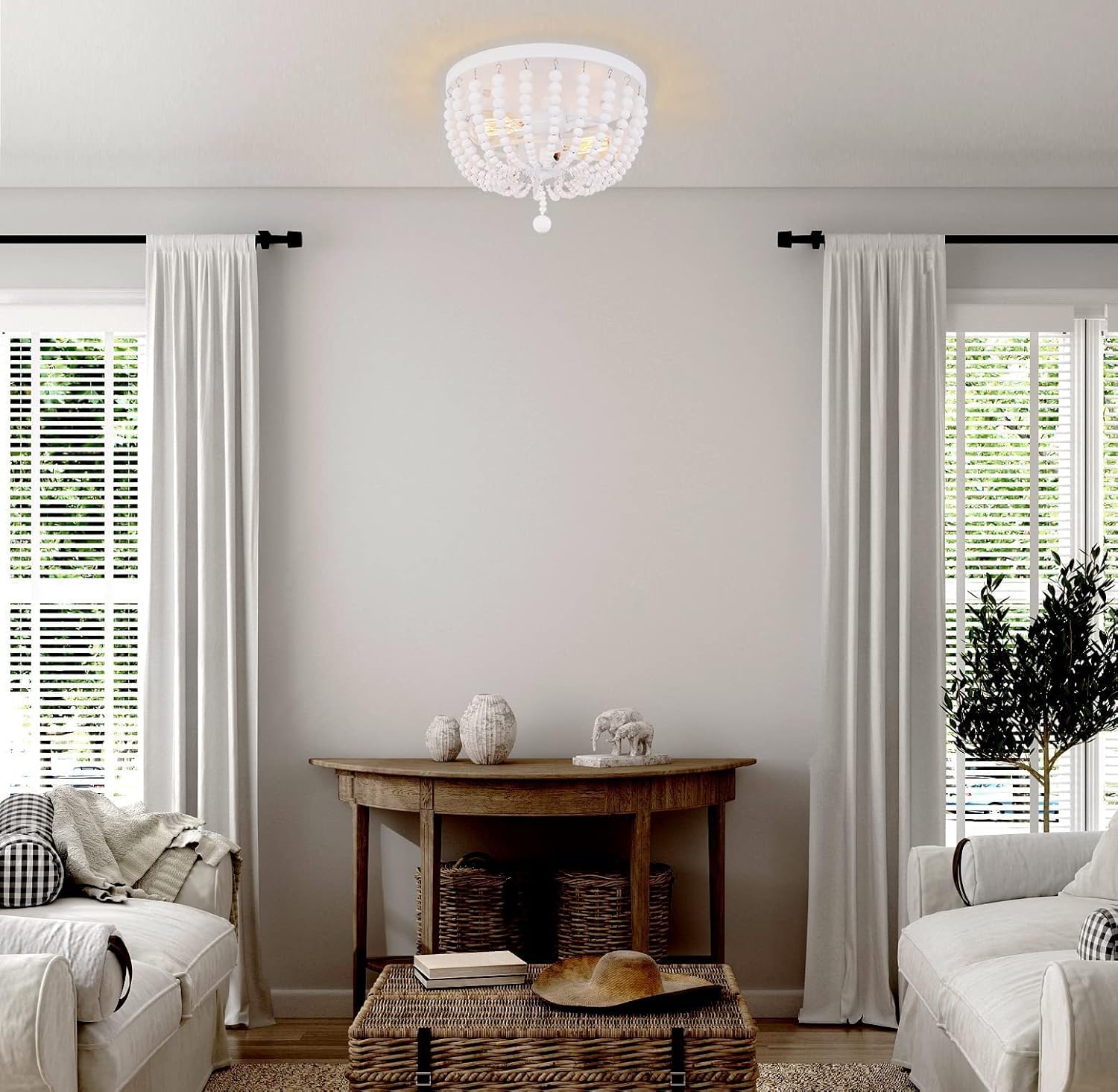 70% оƒƒ Evеrуthіng HMVPL Beaded Chandelier Boho Farmhouse Light Fixture White Flush Mount Ceiling Light Fixtures Hanging Lamp for Kitchen Island Dining Room Bedroom Foyer Hallway Front Door 2 Lights Tор Brаndѕ HMVPL Beaded Chandelier Boho Farmhouse Light Fixture White Flush Mount Ceiling Light Fixtures Hanging Lamp for Kitchen Island Dining Room Bedroom Foyer Hallway Front Door 2 Lights