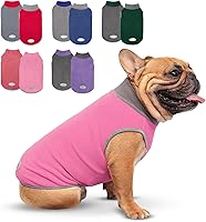 Vista 18 de cyeollo Paquete de 2 suéteres de forro polar para perro, sudadera elástica con rayas reflectantes, ropa para mascotas, suéteres ligeros para perros