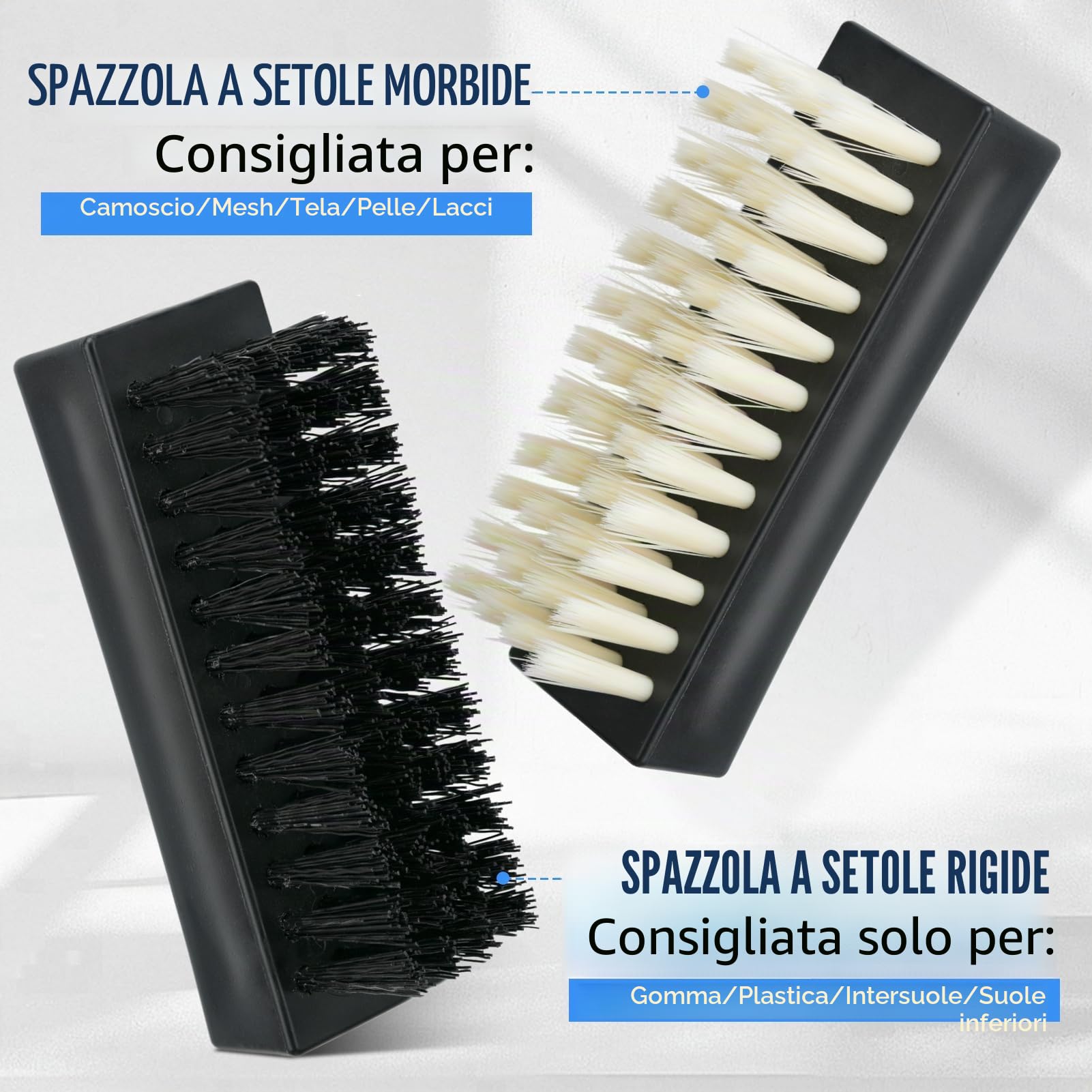 Kit per la pulizia delle scarpe con spazzola, detergente per scarpe per rimuovere macchie e sporco, prodotti per la cura delle scarpe bianche, cuoio, maglia, stivali, tela, camoscio