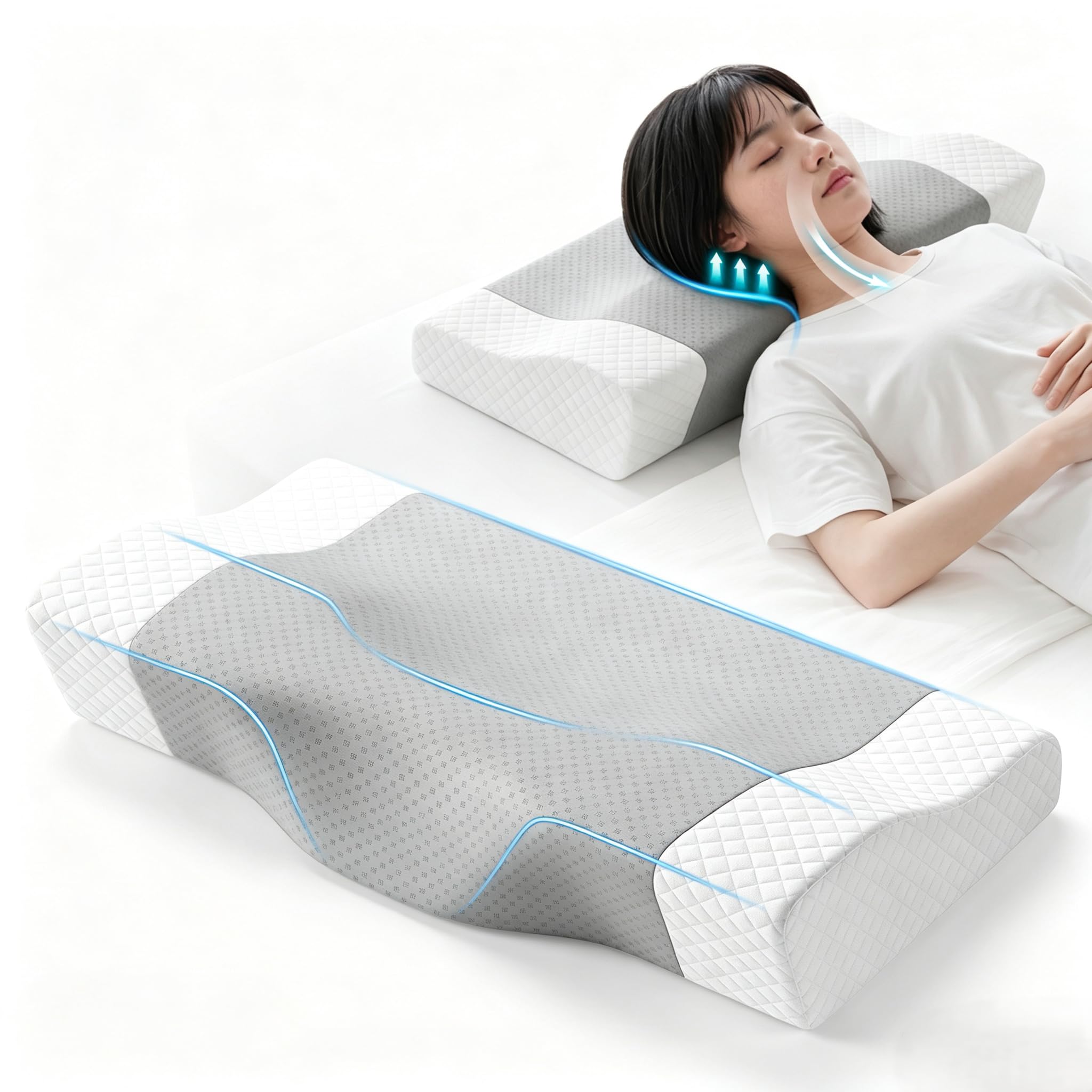 Amazon.co.jp: Baiinin 枕 首が痛くならない まくら 快眠枕 60D高密度