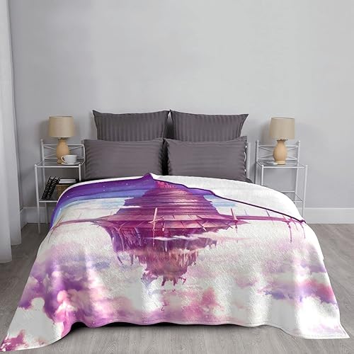Miniatura 2 de Manta de franela de dibujos animados, arte de espada de anime, manta en línea para sofá cama, aire acondicionado, manta de edredón súper suave y
