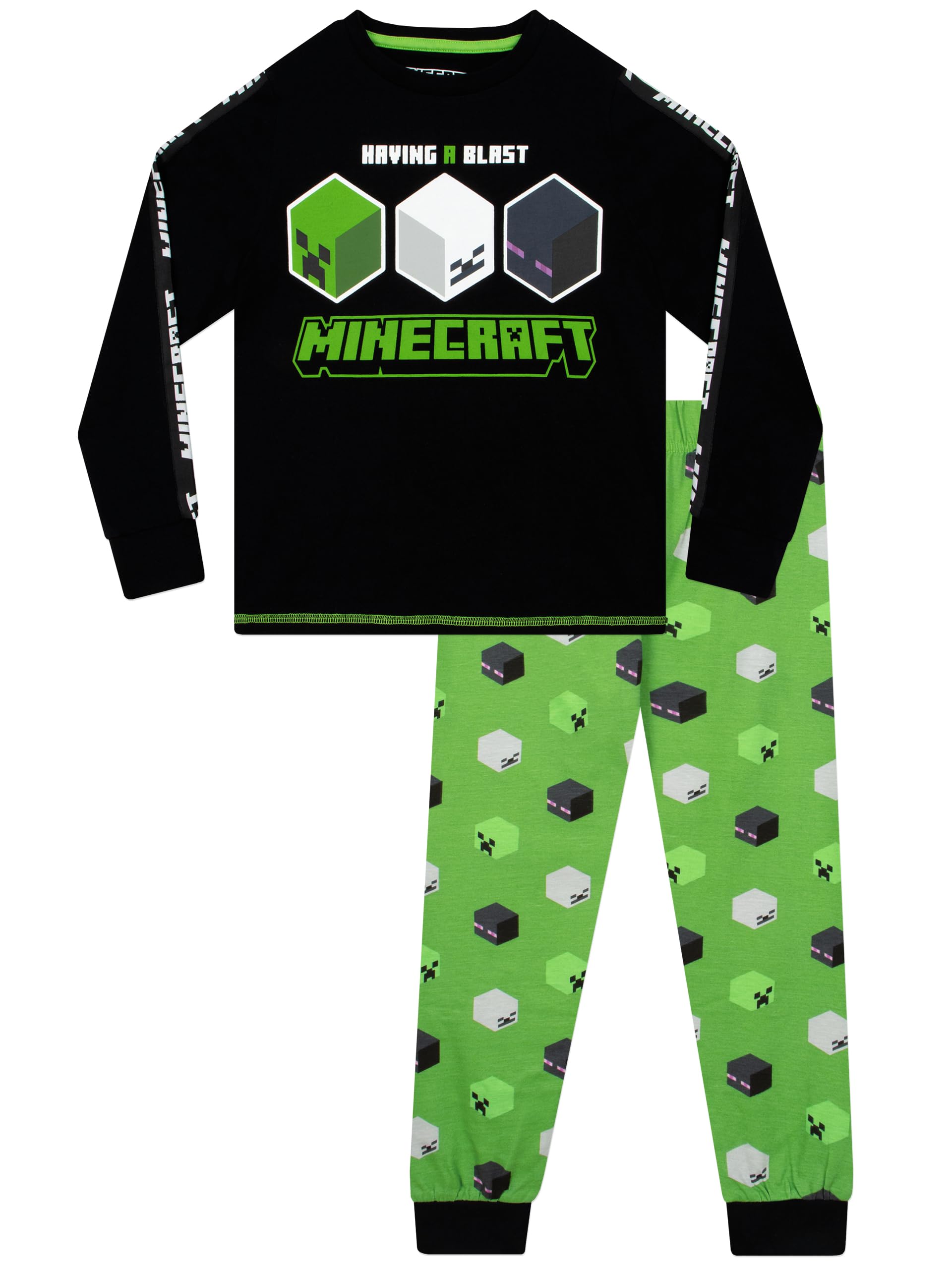 Minecraft Boys Black Pyjamas | ’ Pyjama Sets | Gaming Pjs For | Gamer Pyjamas | 10-11 Years
