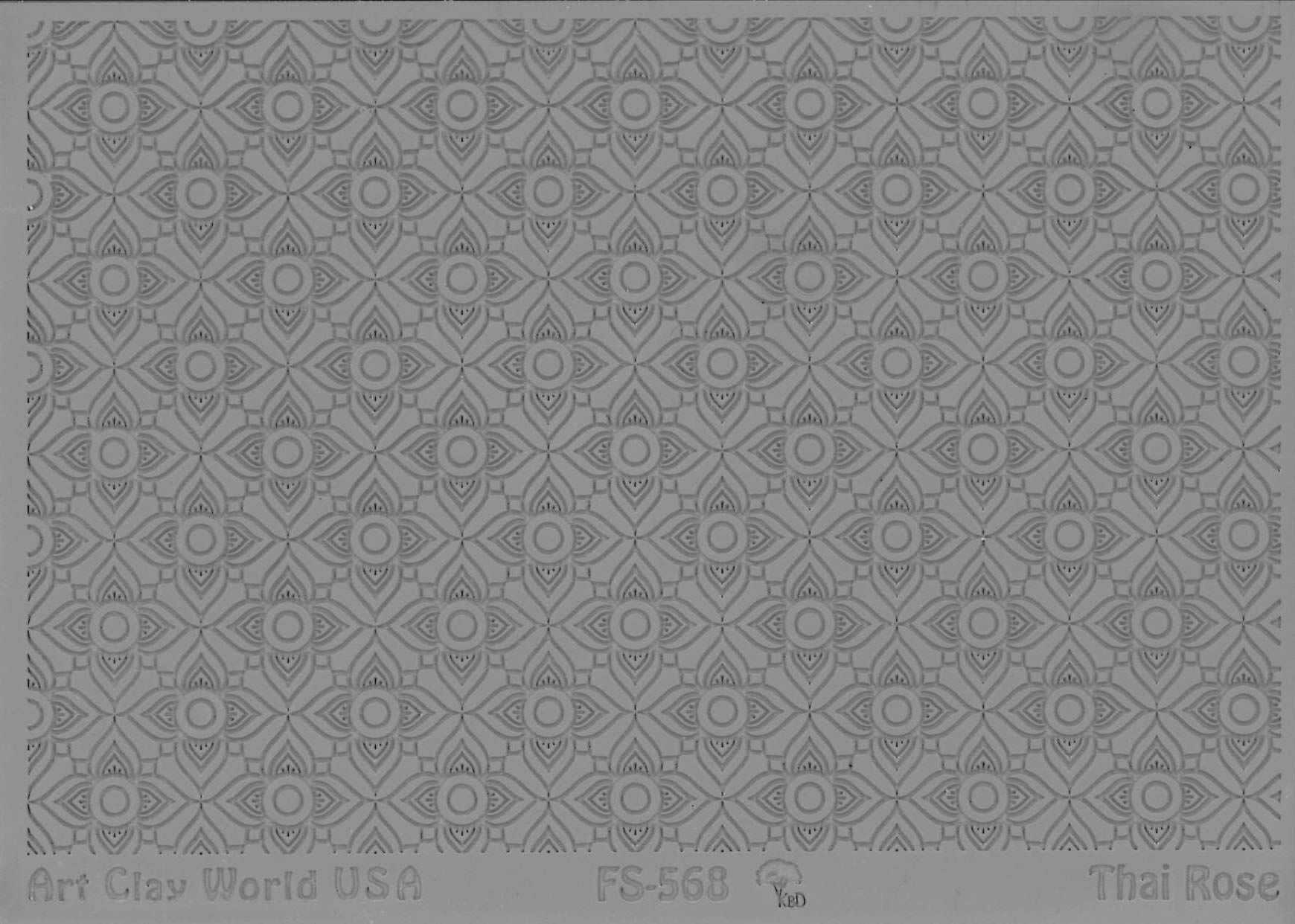 FlexiStamps Texture Sheets Thai Rose Design - 1 Pc.