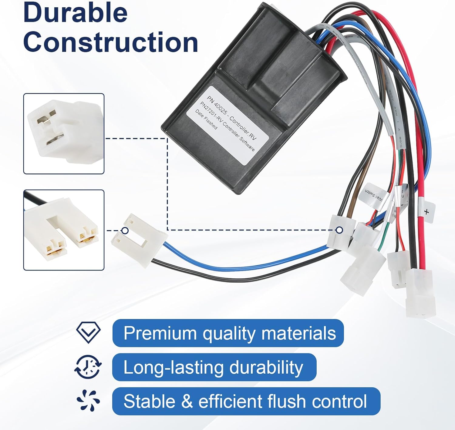 36398 RV Toilet Flush Controller Replacement for Thetford Tecma Silence Plus Automatic Flush Controller