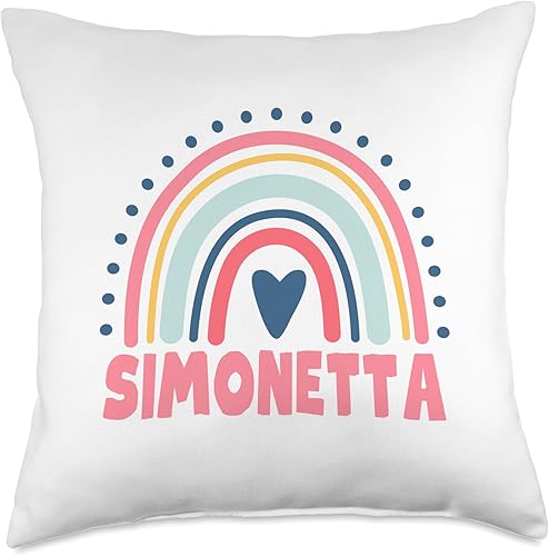 Miniatura 4 de Simonetta Name Custom Woman Myth Legend Pink Birthday Party Throw Pillow, 16x16, Multicolor