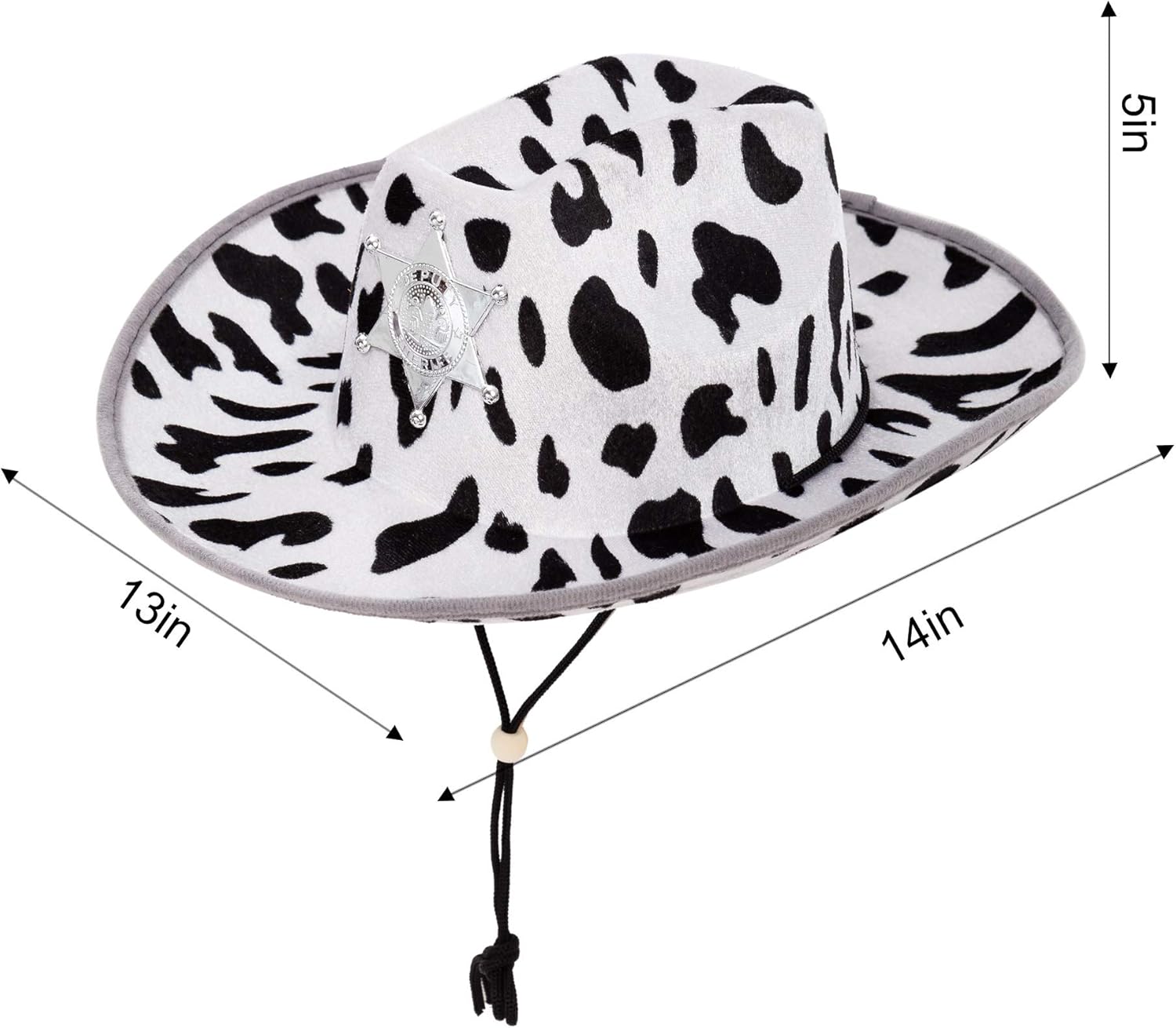 Spooktacular Creations Children's Black Cow Print Felt Cowboy Hat 2 Pack For Halloween Costume Accessories, Prop, Kits, Dress-up Party, Role Play, Cosplay, Holiday Decorations : Clothing, Shoes & Jewelry