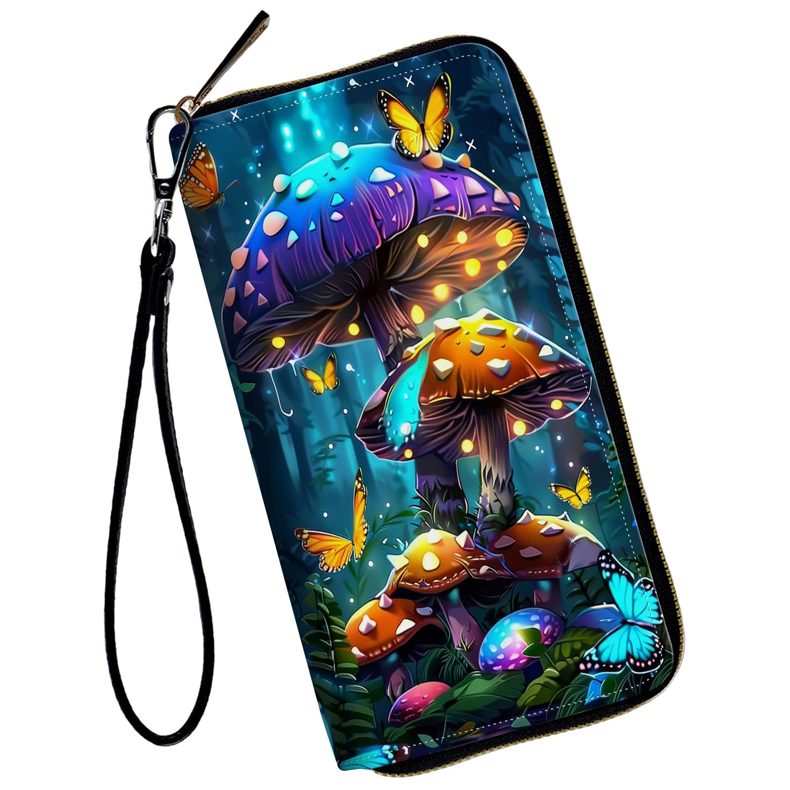 WZCJDHMJ Women Wallets,Large Capacity Clutch Purse for Women Ladie Men Wallet Clearance Credit Card Holder PU Leather Handbag Clutch Purse-Glowing