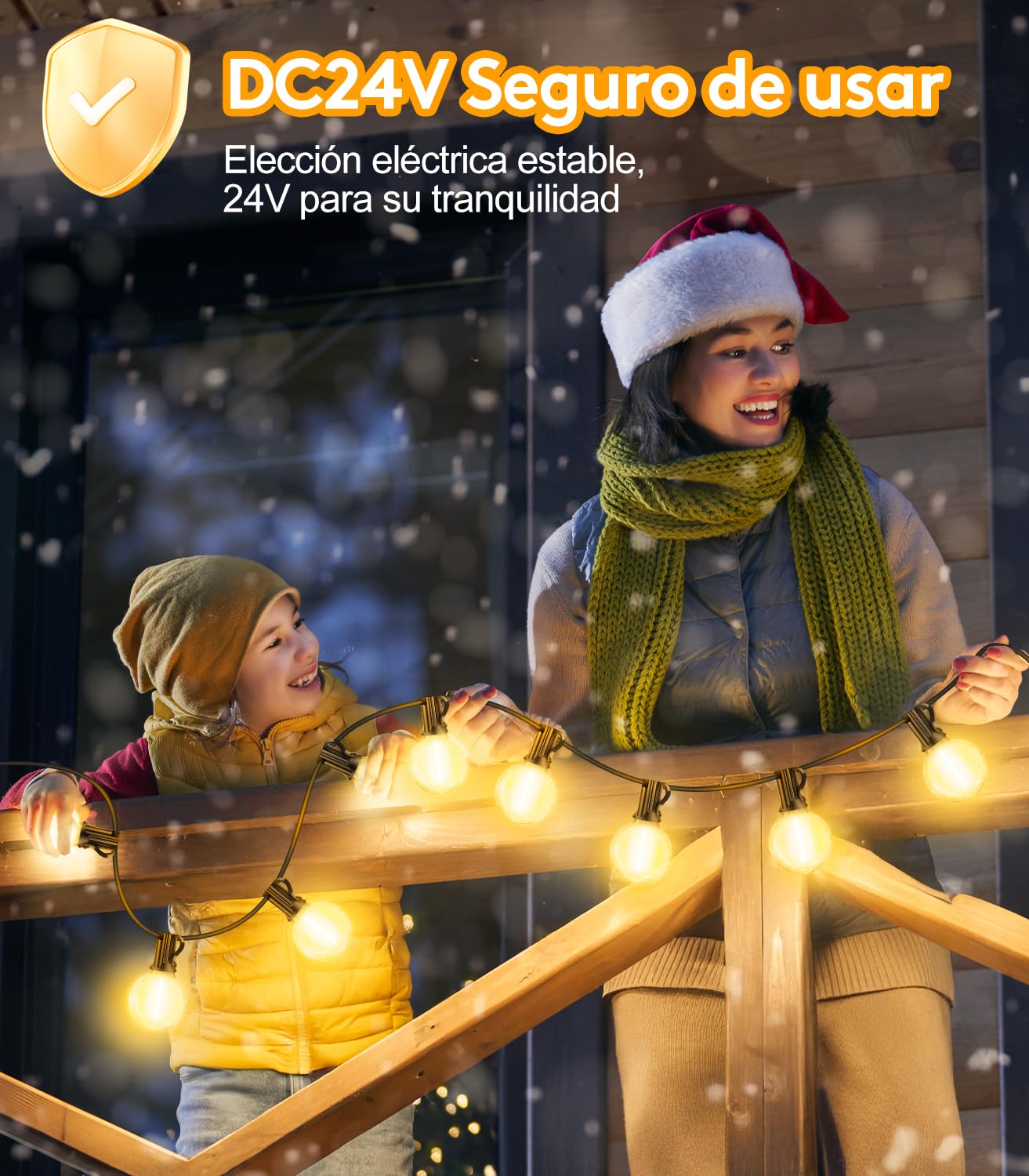 Guirnalda Luces Exterior Jardín Led 20M G40 Bombillas 65.5ft Luz Exteriores Guirnaldas Dimmable IP44 Impermeable Conectable Terraza Iluminacion Exteriors Lampadas para Navidad Fiesta Pergolas