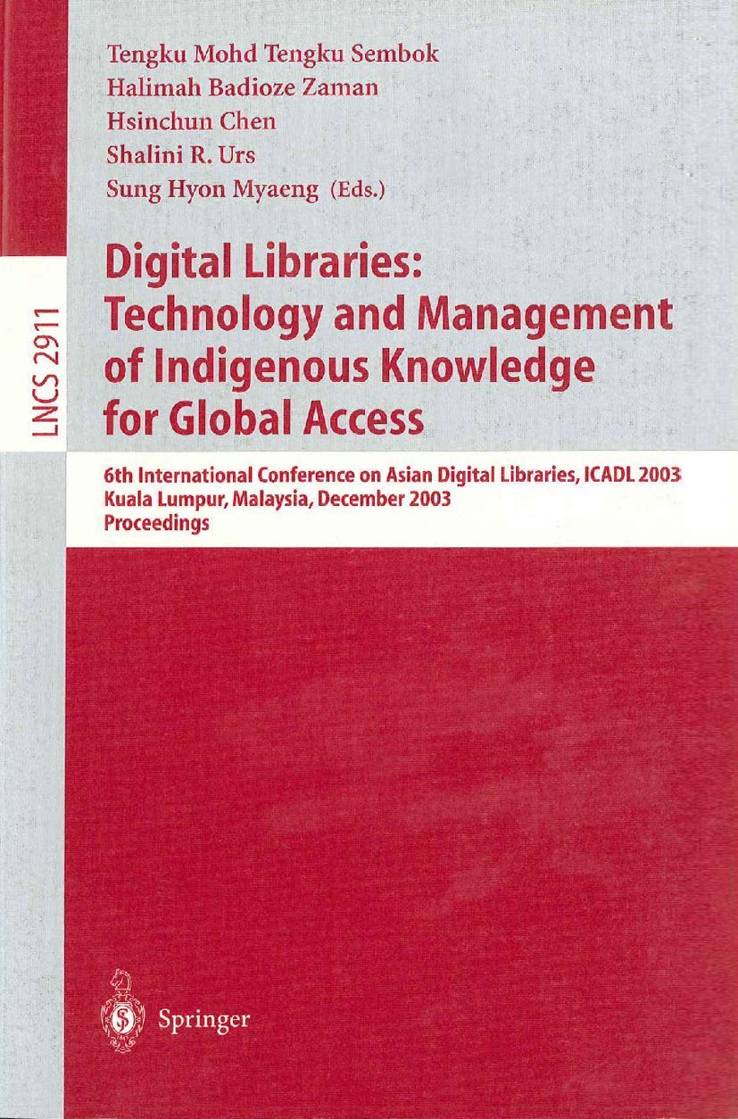 Amazon | Digital Libraries: Technology and Management of