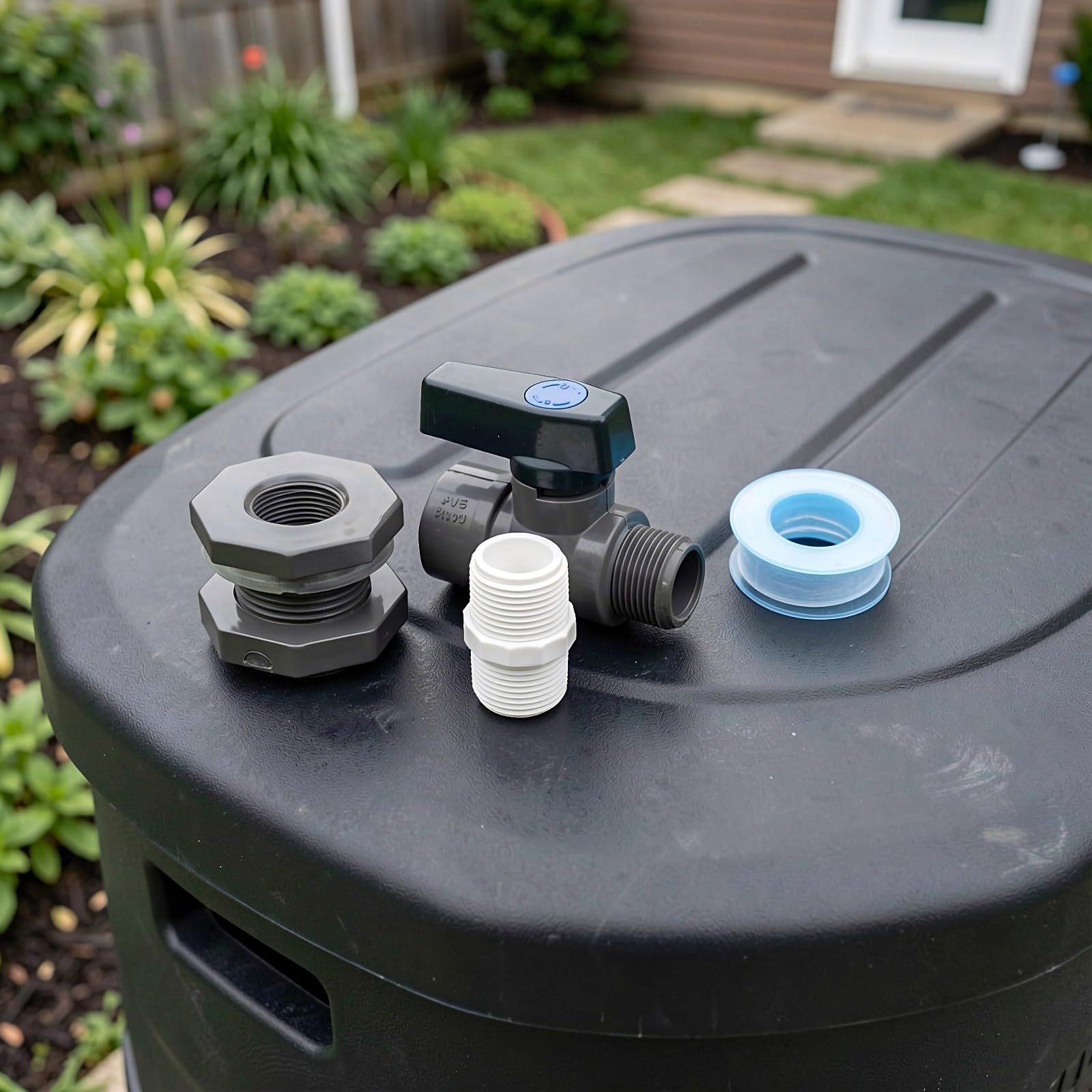 Kit Divisor de Barril de Lluvia PVC de Válvula