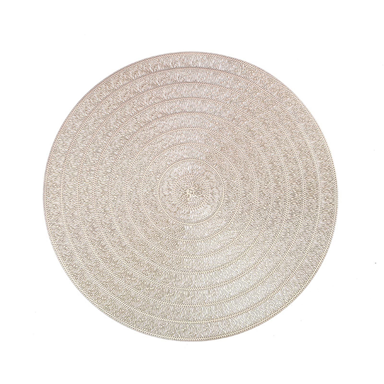 6 Runde PVC-Tischsets, Ausgehöhlt & Waschbar – Hitzebeständig & Rutschfest Für Küche, Party, Hochzeit