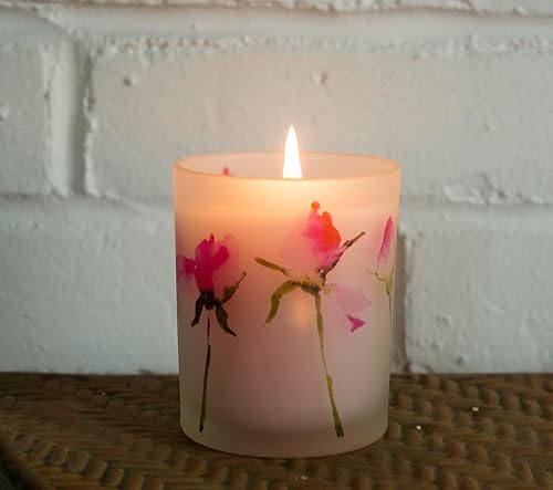 Miniatura 8 de SIA USA Vela de rosa de moda casera en maceta floral pintada