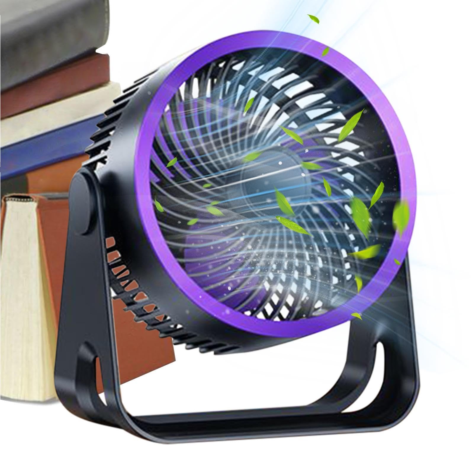 Ventilateur personnel rechargeable USB mural avec flux d'air ajustable
