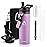 RAYMYLO Insulated Water Bottle 20 oz, Triple Wall Vacuum Stainless Steel (Cold for 48 Hrs), Leak Proof & Non-BPA, Kids Water Bottle Jug for School with Straw Spout Lids, Lilac