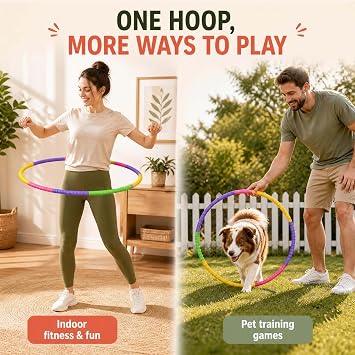 3 PCS Detachable Hula Hoops Set 7-Section - Adults Fitness & Dance