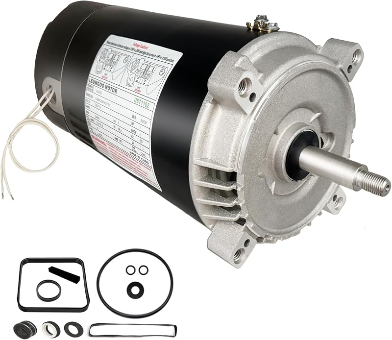 UST1102 1HP Replaces Century/AO Smith Swimming Pool Pump Motor fit for Hayward Super, Max Flow, Northstar, Ja-cuzzi Magnum Pump, SP1607Z1M C48K2N143 B228, 1 Horsepower 115/230V 56J Frame with Seal Kit