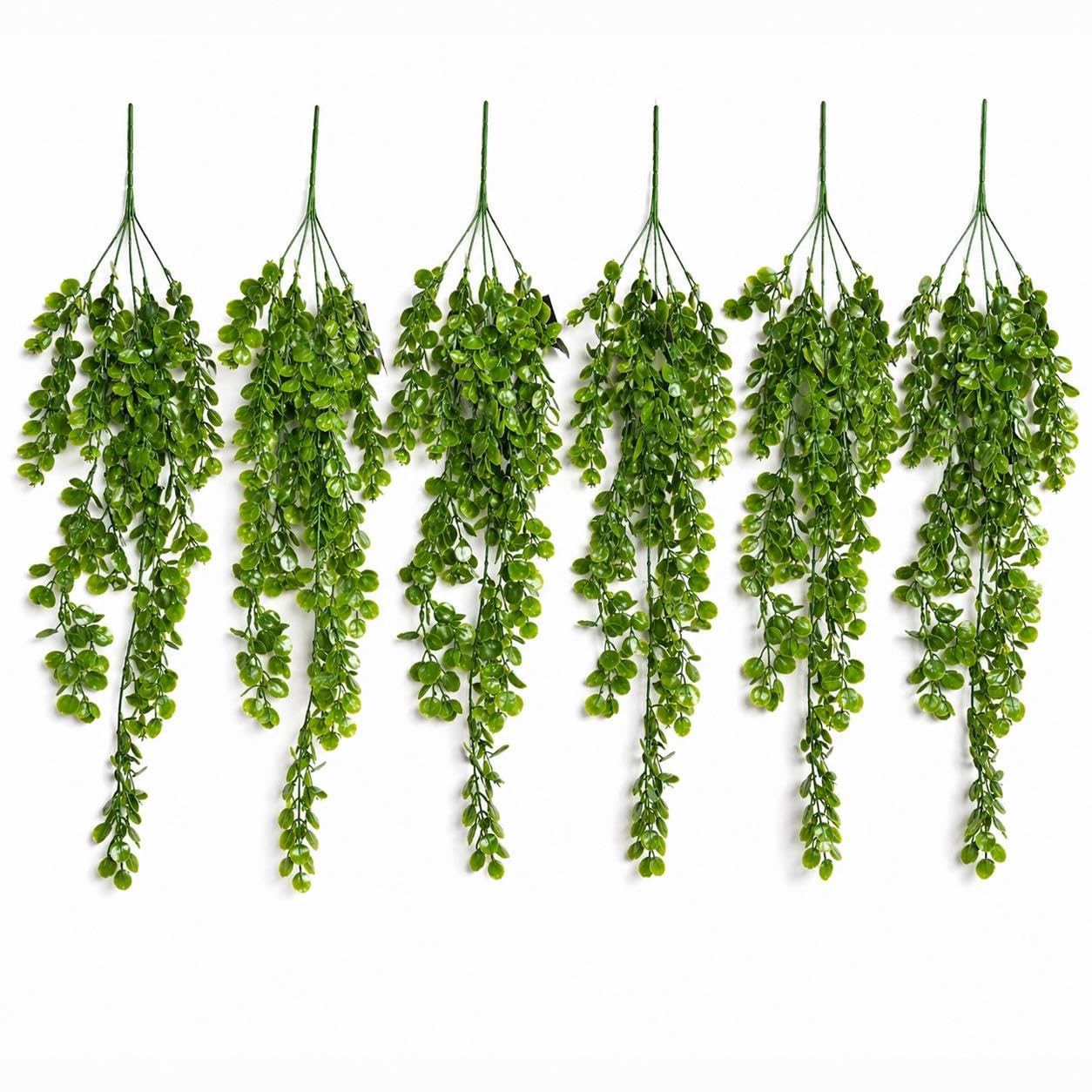Multipack Leaf Design Artificial Hanging Plants
