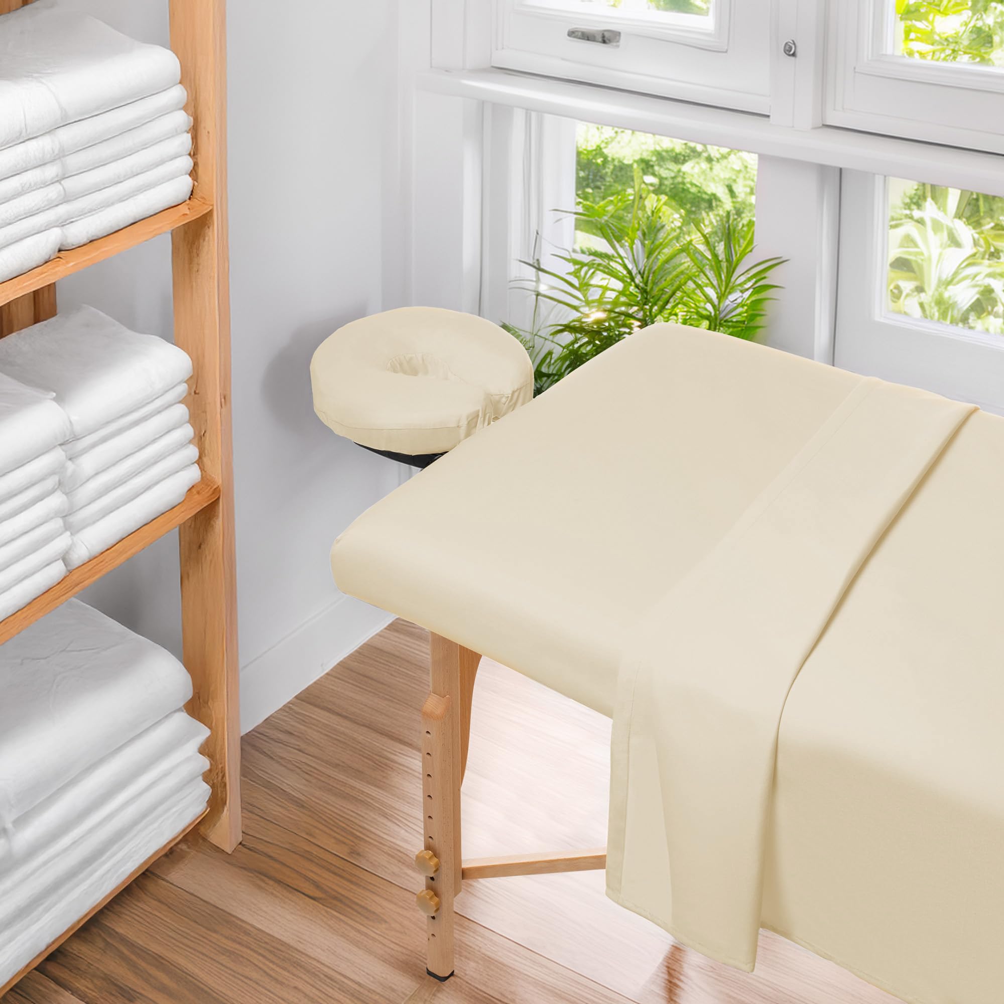 Saloniture Premium 100% Baumwollflanell-Gesichtswiege – weiche Baumwolle, Spannbetttuch für Massageliegen